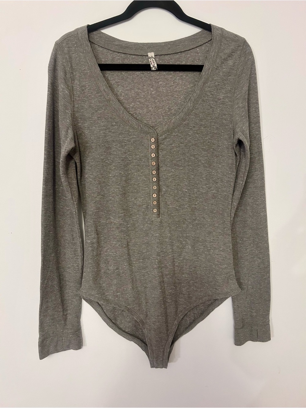 NWOT Intimately Free People Body Suit, Size XL, Heathered Green.